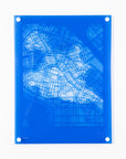 Acrylic Wall Map, Boston - Designer Series