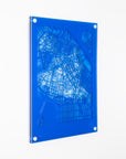 Acrylic Wall Map, Boston - Designer Series