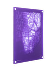Acrylic Wall Map, Hong Kong - Designer Series