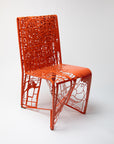 Aluminum Chair, Doha - Prototype (Red Orange)