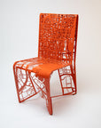 Aluminum Chair, Doha - Prototype (Red Orange)