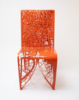 Aluminum Chair, Doha - Prototype (Red Orange)