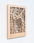 Wall Map, Harvard Square - Prototype (Maple)