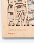 Wall Map, Harvard Square - Prototype (Maple)