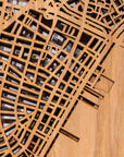 Wall Map, New York City Downtown - Designer Series