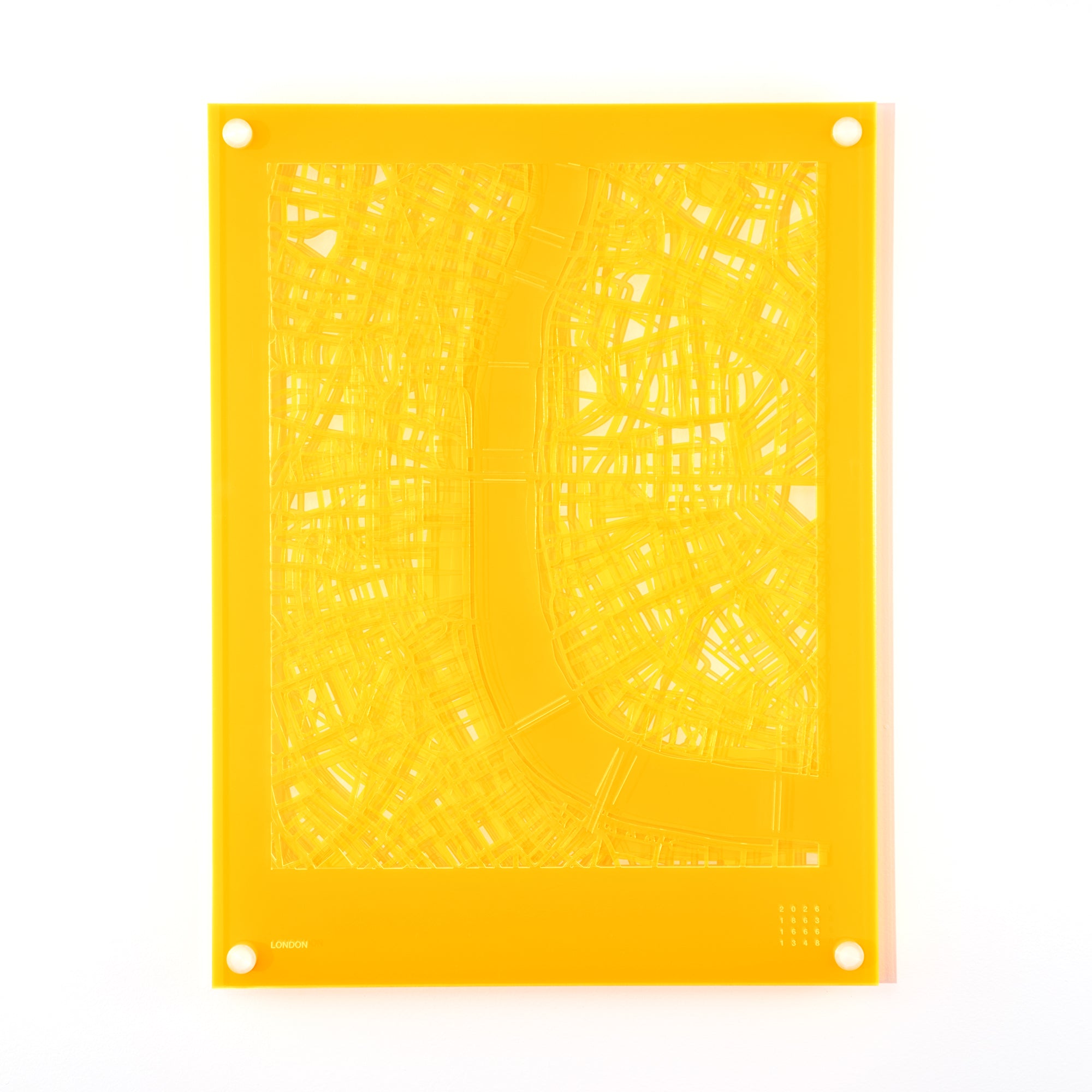 Acrylic Wall Map, London - Designer Series – Galante Design Studio