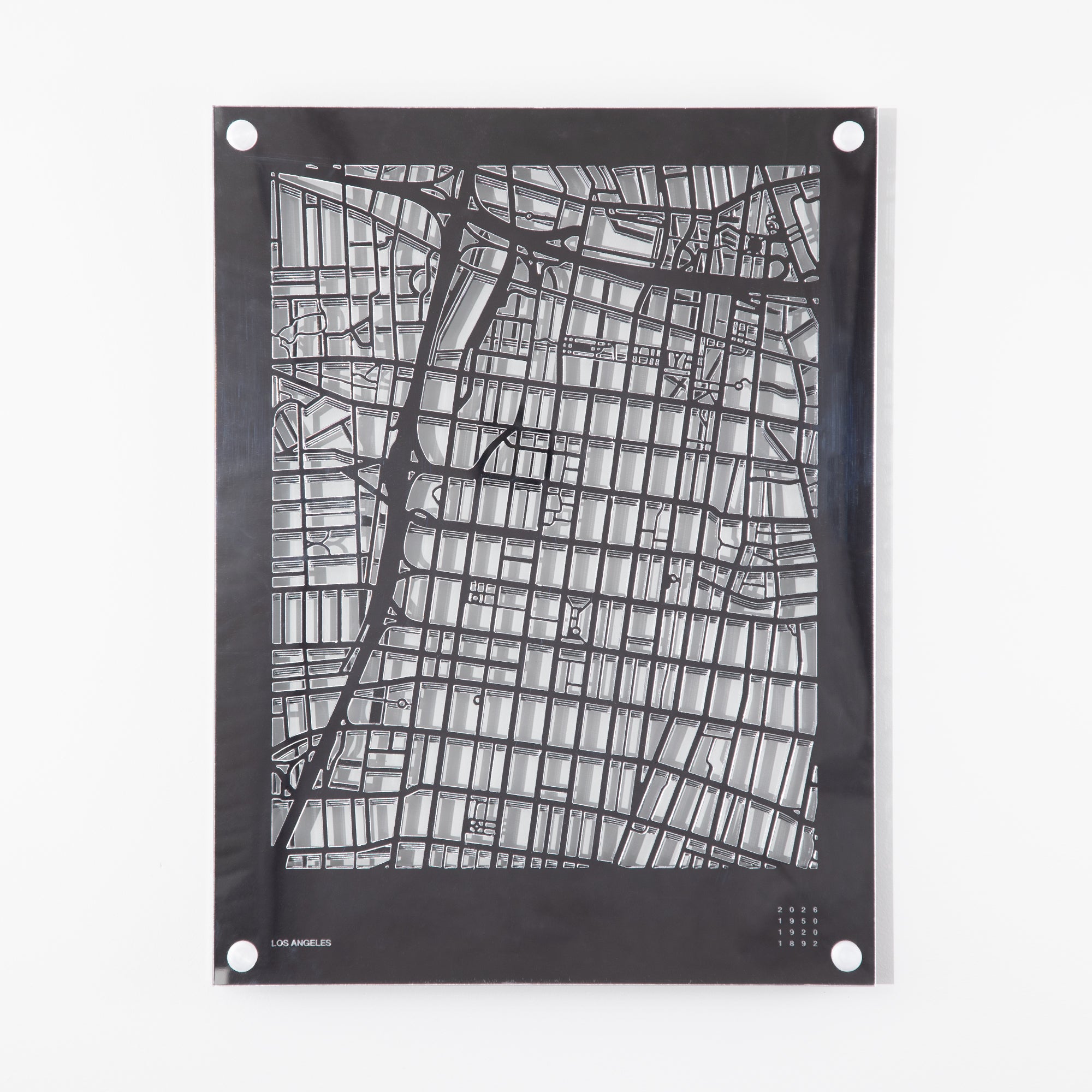 Acrylic Wall Map, Los Angeles - Designer Series – Galante Design Studio
