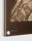 Acrylic Wall Map, Luxor - Designer Series