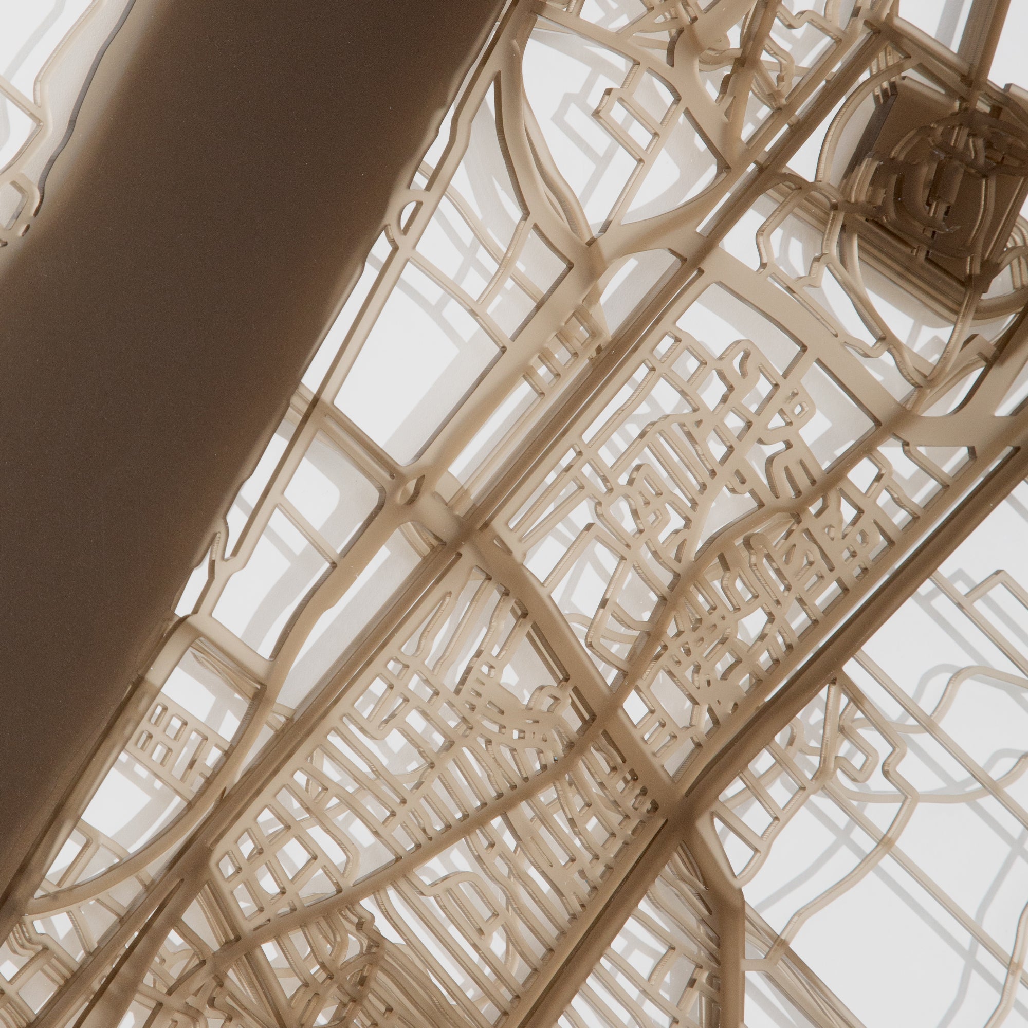 Acrylic Wall Map, Luxor - Designer Series